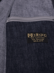veste sans manches en denim indigo