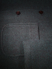 fitted tyrol jacket in emerald green and black super-soft tweed