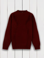 pull-over harley superfine lambswool carmin à col rond