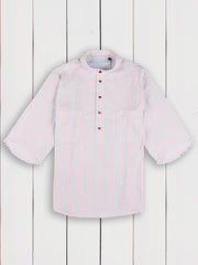 chemise deauville à manches courtes en voile de coton à rayures bicolores
