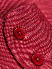 cyclamen textured cotton nehru-collar shirt