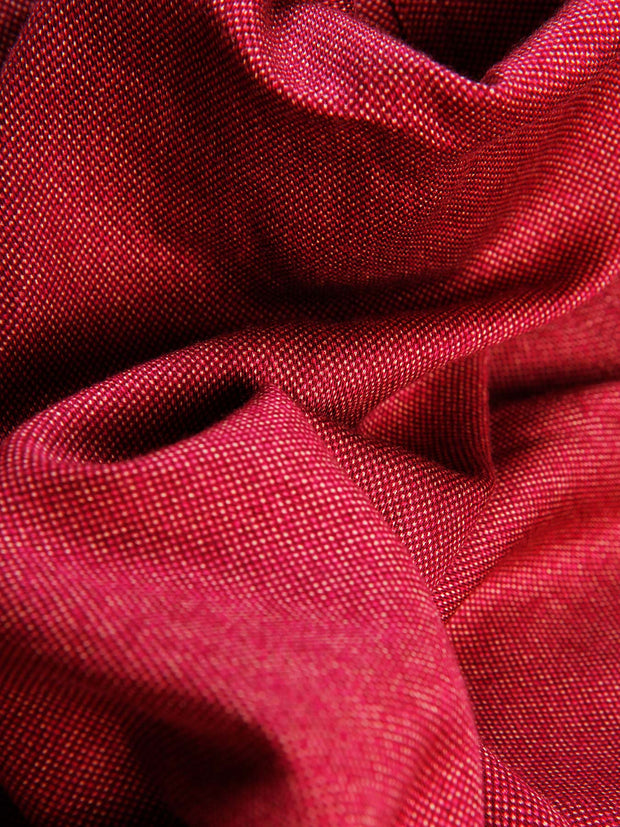 cyclamen textured cotton nehru-collar shirt