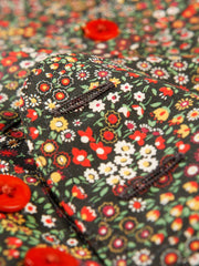chemise à col nehru en coton Liberty® à fleurs