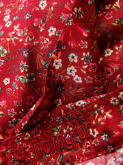 Liberty® cotton nehru-collar shirt with étoile pattern