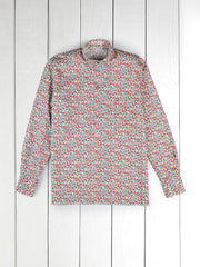 Liberty® with a circles pattern mao-collar shirt