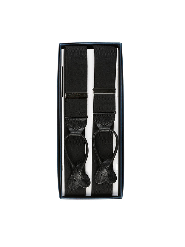 albert thurston black elastic suspenders 