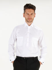 chemise quat'z'art en popeline blanche de luxe