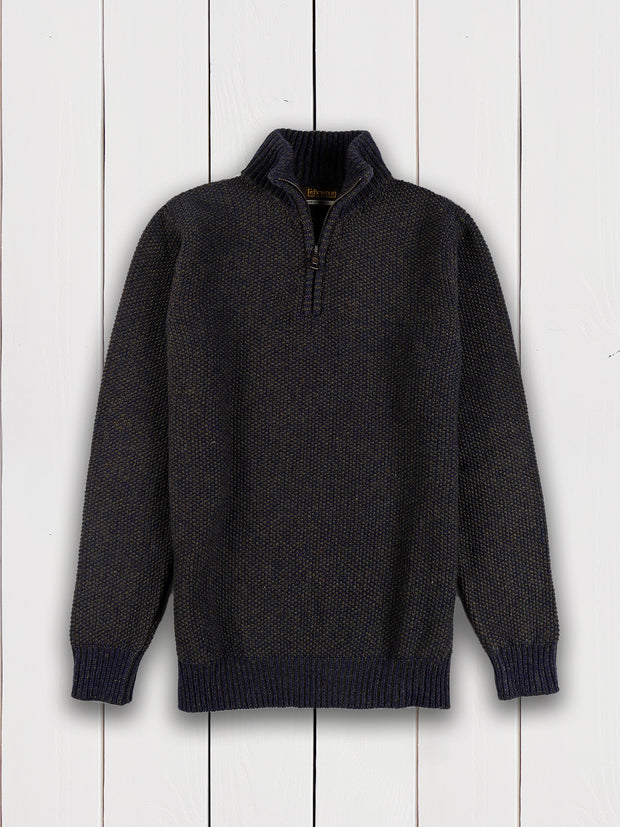 seagrass truck-collar jumper with reinforced arms