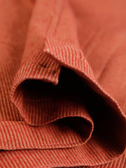 gilet à poches plaquées en velours fines côtes burgundy