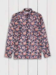chemise à col nehru en coton Liberty® paisley