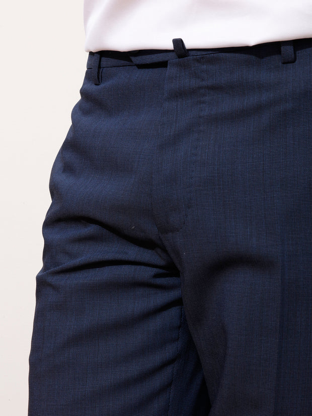 pantalon bari en laine « froide » bleu marine