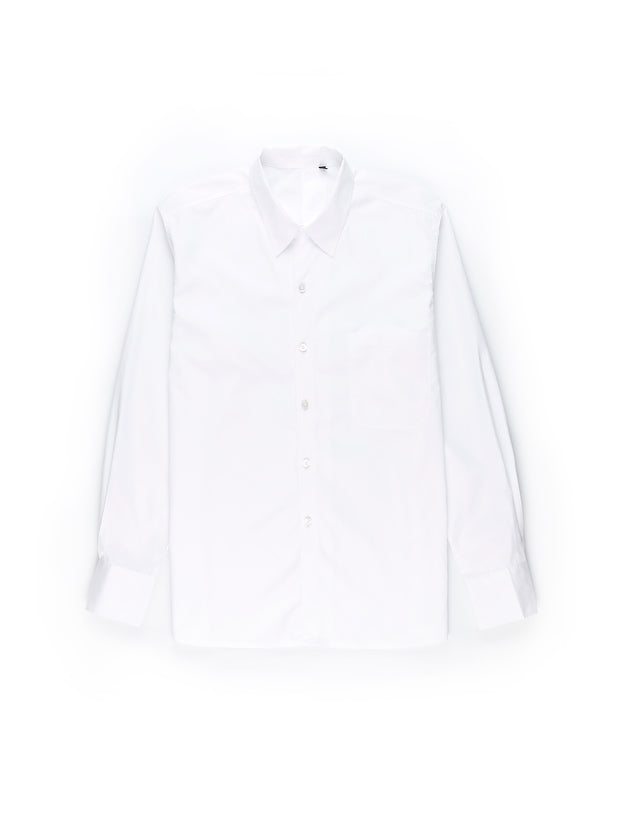 chemise truman en popeline blanche de luxe