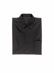 luxurious black poplin truman shirt