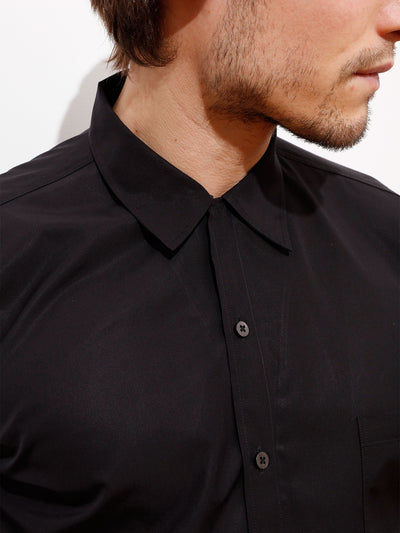 chemise truman en popeline black de luxe