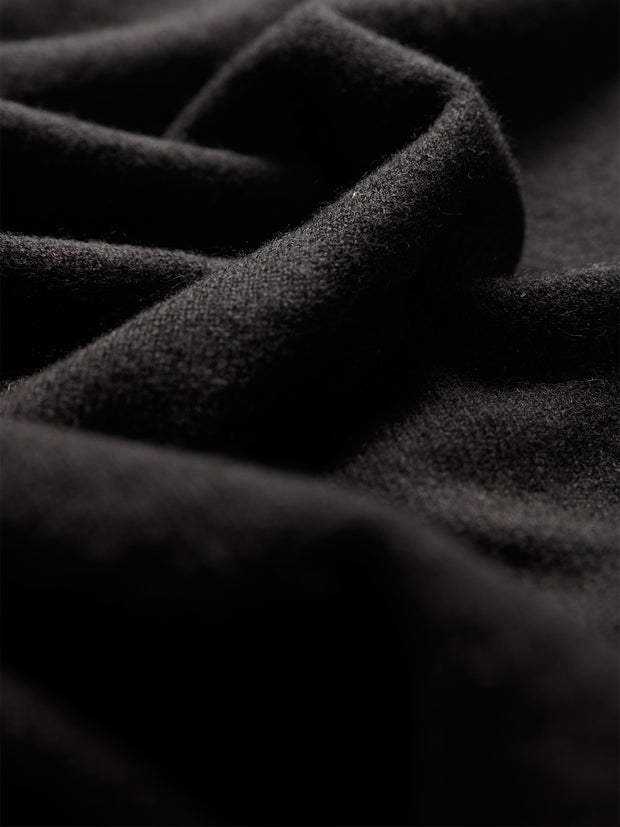 black half-zip cashmere jumper