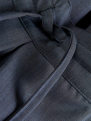 navy-blue ‘cold wool’ hakama trousers