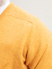 pull col V en lambswool sunrise
