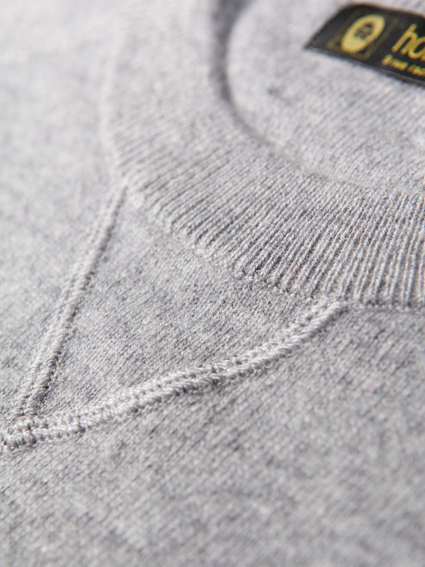 sweatshirt Alan Paine gris 100 % cachemire