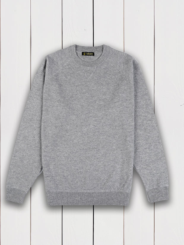 grey 100% cashmere Alan Paine sweatshirt