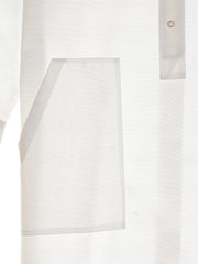 chemise de nuit kamiz en oxford blanc