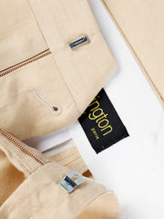 pantalon siza coupe italienne en toile de lin et tencel® sand