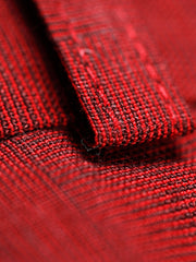 pantalon siza coupe italienne en toile de viscose et lin bourgogne