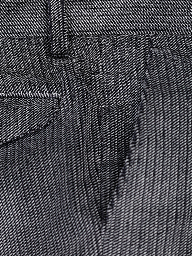 stretch velvet with chevron-patterned jules flat-front city trousers